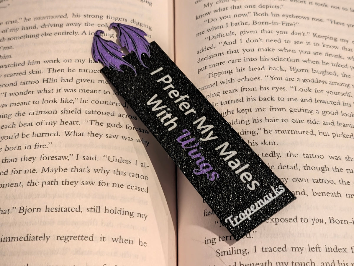 I Prefer My Males With Wings - Icon Bookmark